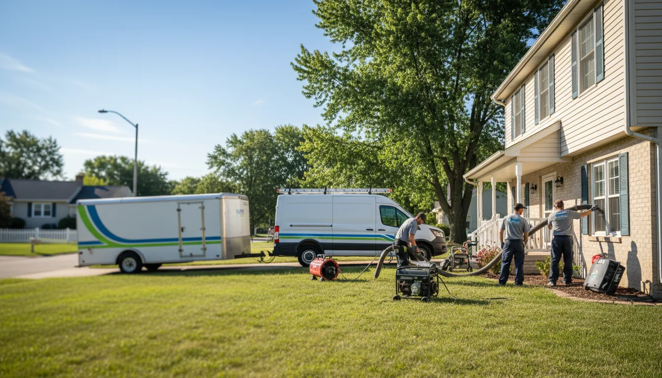 Flooded Basement Restoration And Cleanup With Repair in Millstadt, IL near me
